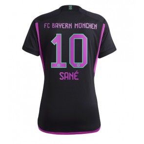 Bayern Munich Leroy Sane #10 kläder Kvinnor 2023-24 Bortatröja Kortärmad